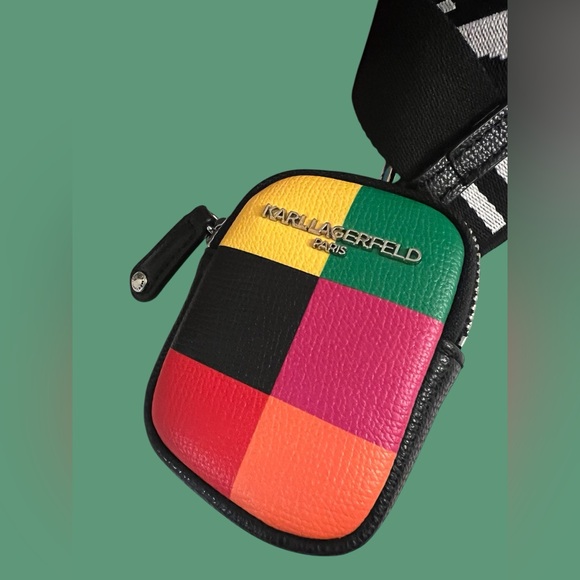 New KARL LAGERFELD PARIS Marble Crossbody Bag - Picture 3 of 16